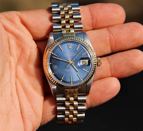 rolex datejust 11 blue two tone govberg|rolex datejust review.